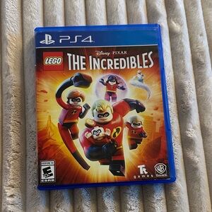Lego The Incredibles PS4 Game - Red, Orange & Blue Case